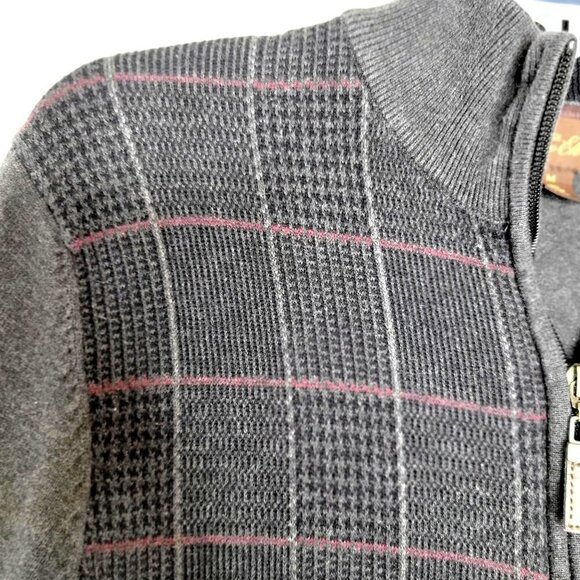 Tasso Elba Jacket Zip Up Sweater Size M - Picture 9 of 12